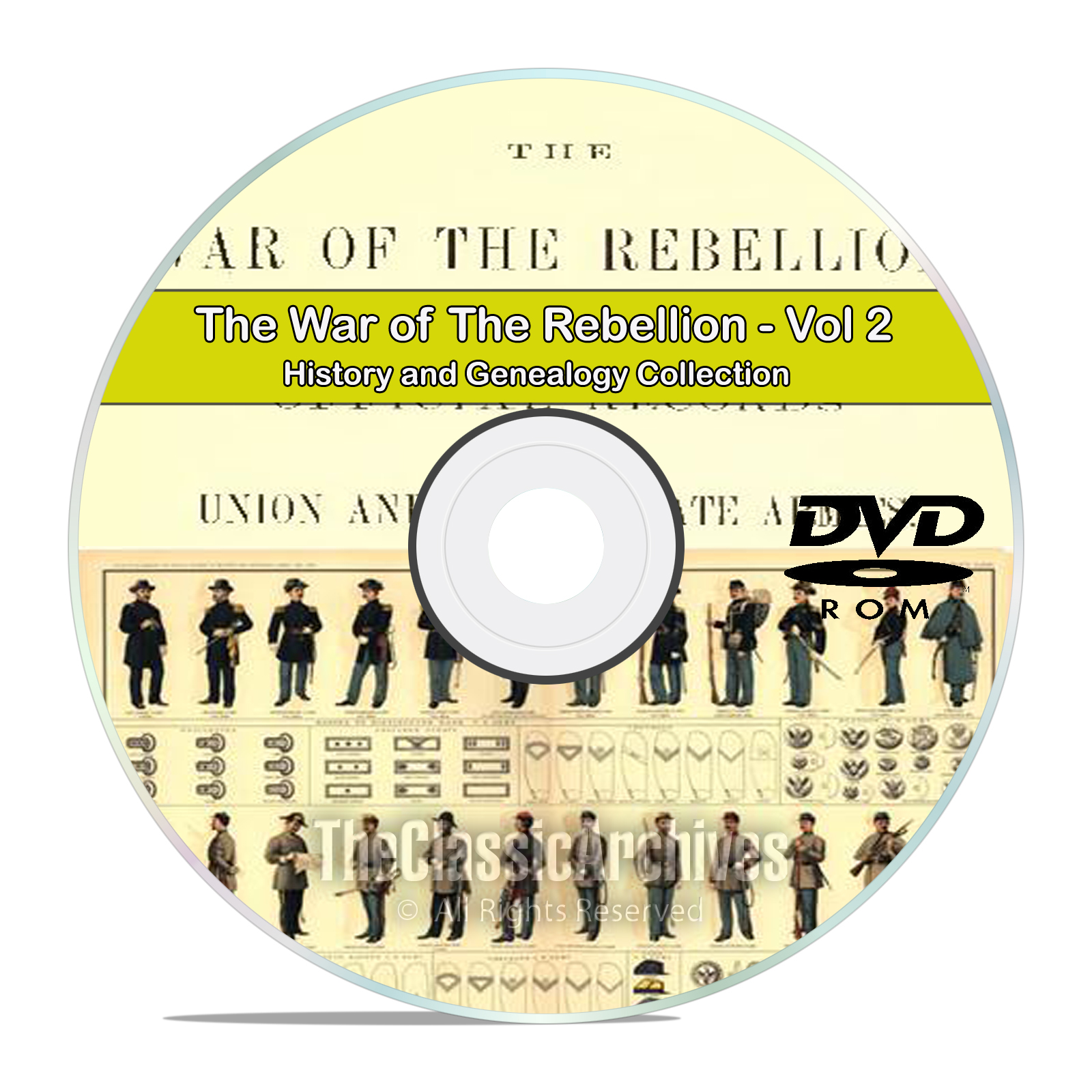 The Civil War of the Rebellion, Records, Atlas History Books Volume 2 DVD - Click Image to Close